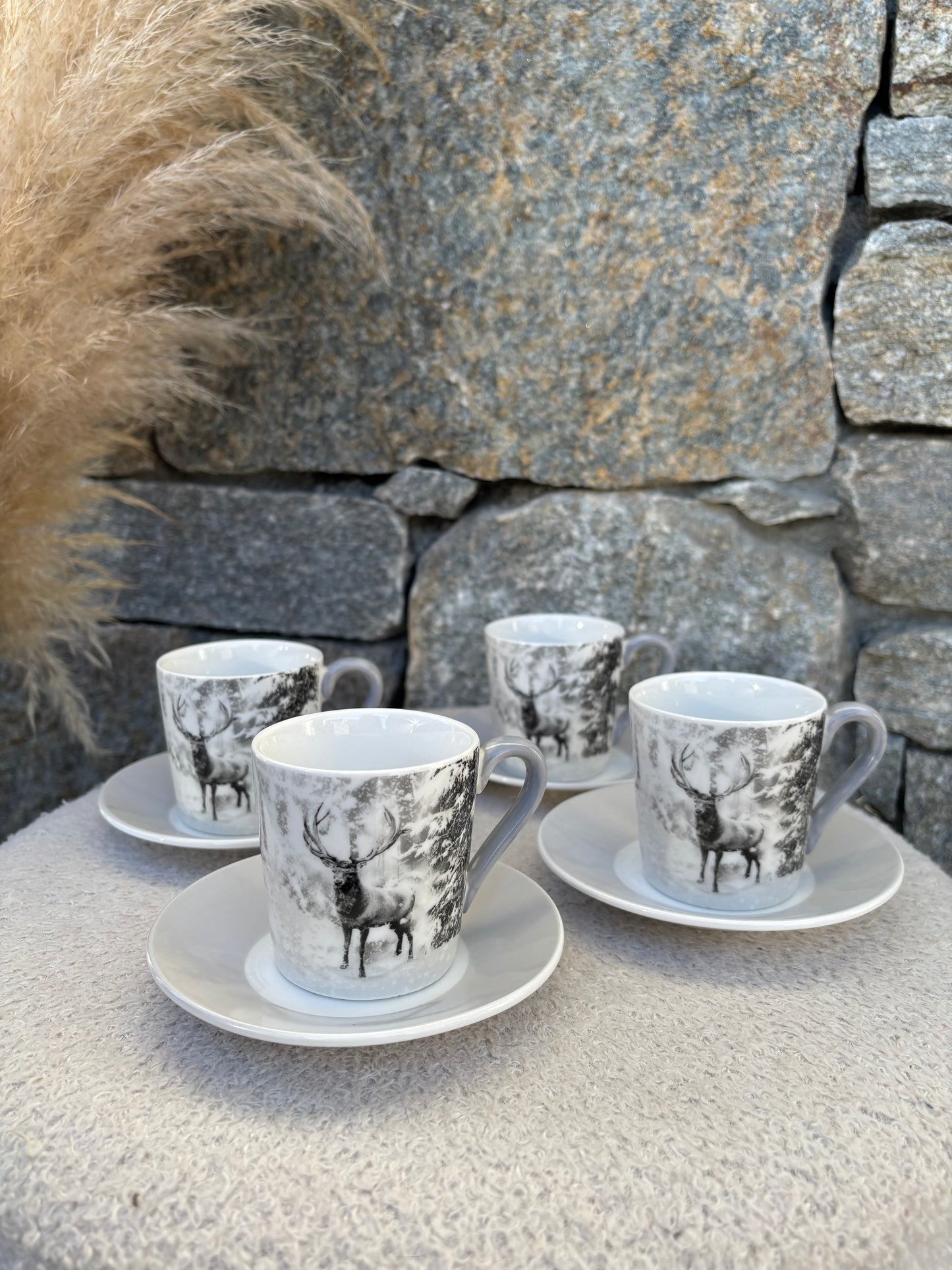 Coffret 4 tasses à café CERF mini