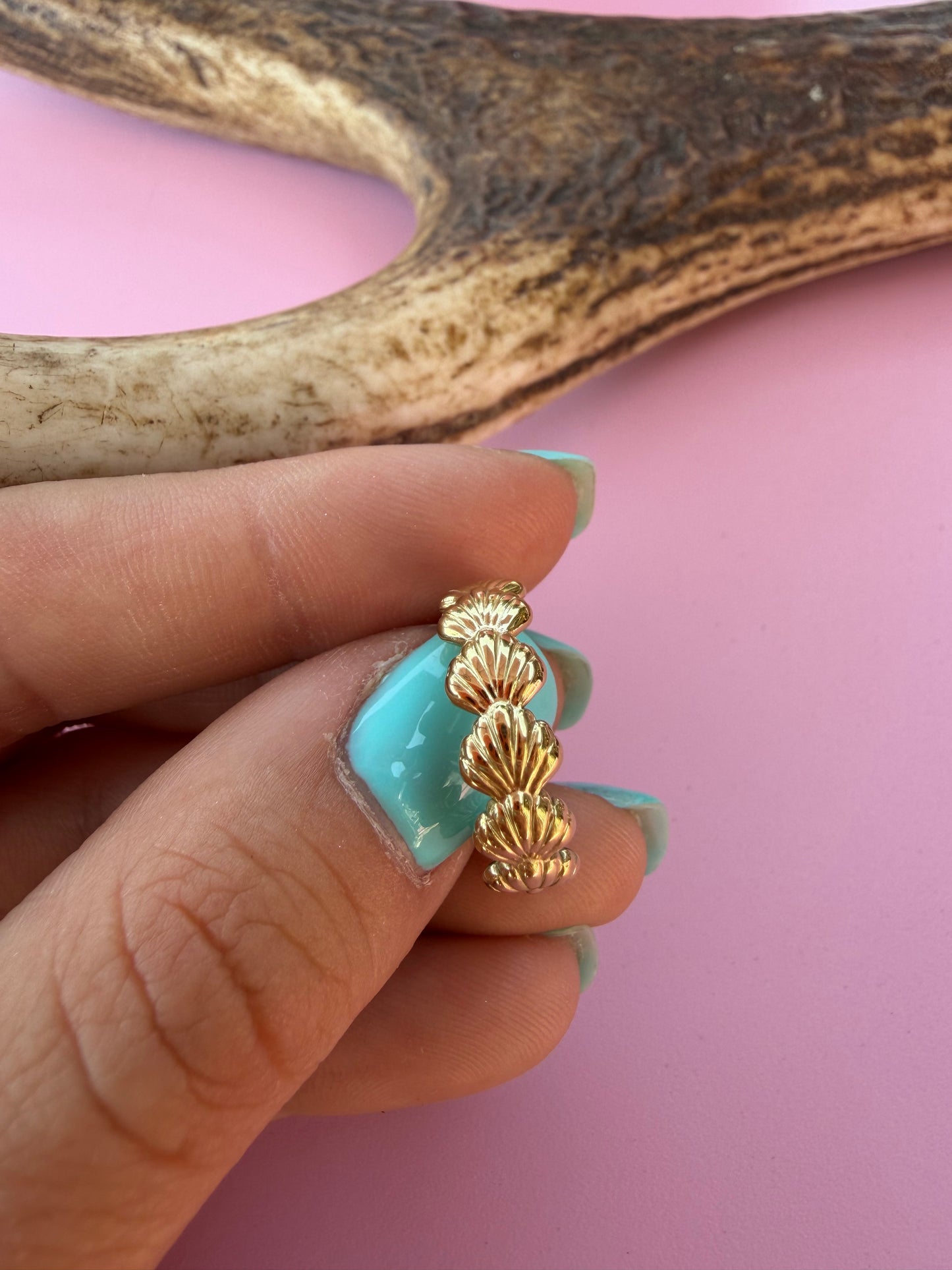 Bague coquillages