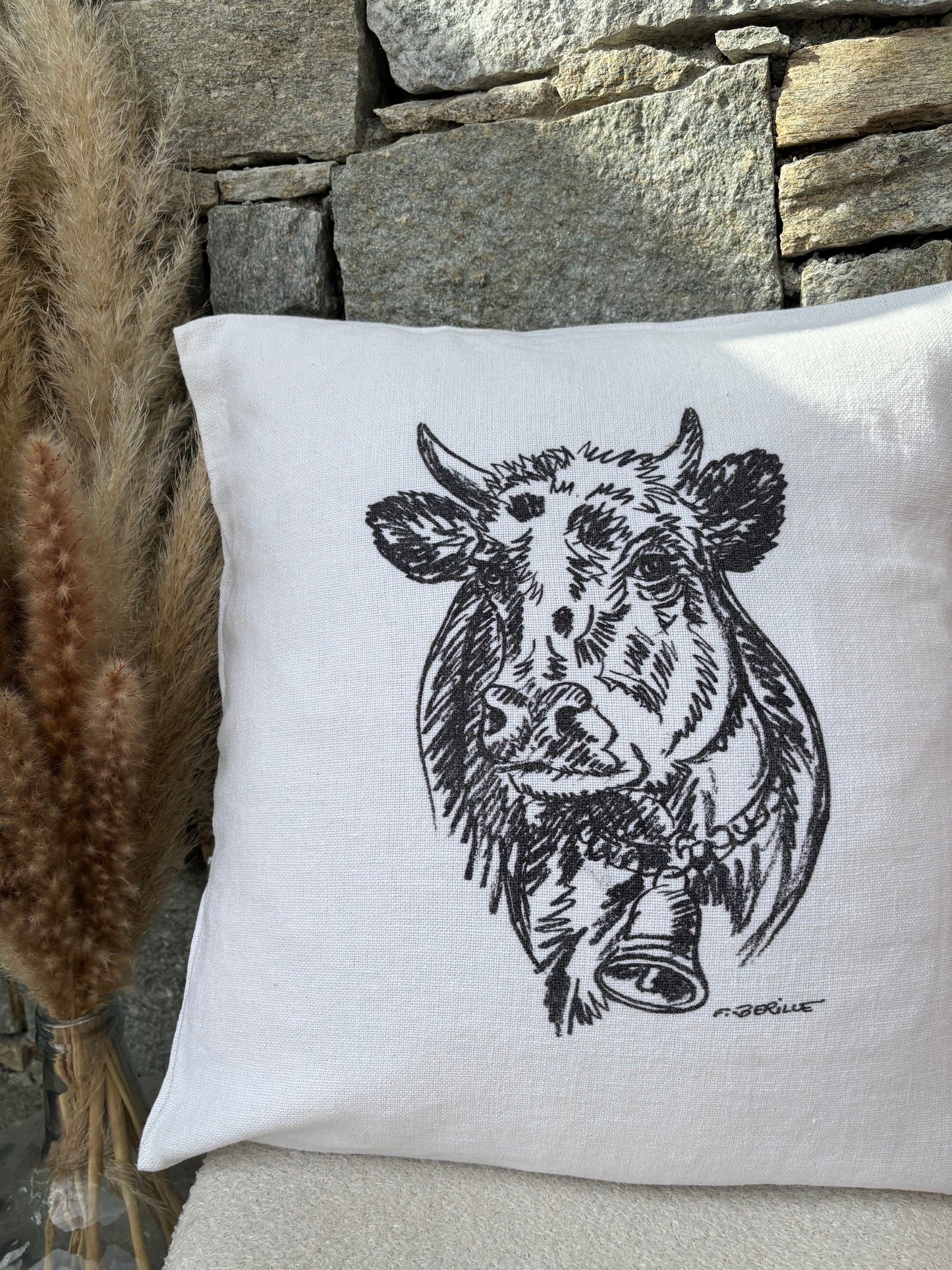 Coussin carré VACHE