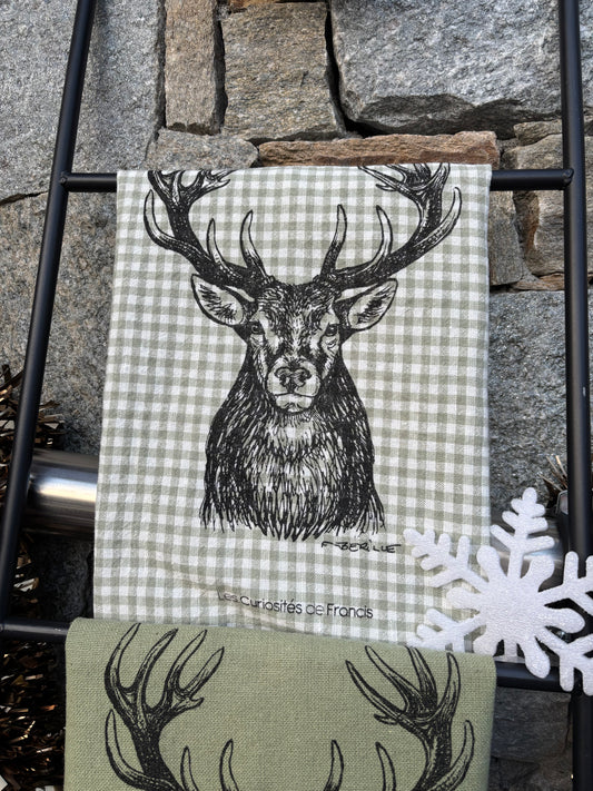 Coffret 3 torchons CERF