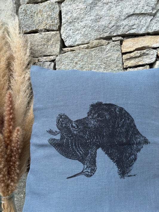 Coussin carré CHASSE À LA BÉCASSE