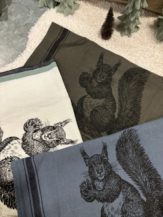 Coffret 3 torchons ÉCUREUIL