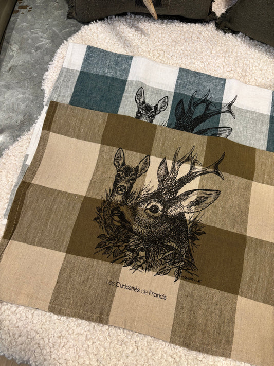 Torchons CHEVREUIL et CHEVRETTE