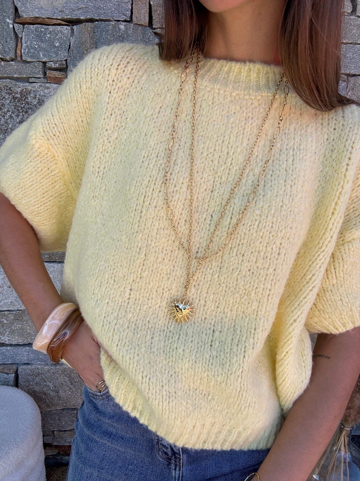Pull CAMOMILLE manches courtes 🇮🇹