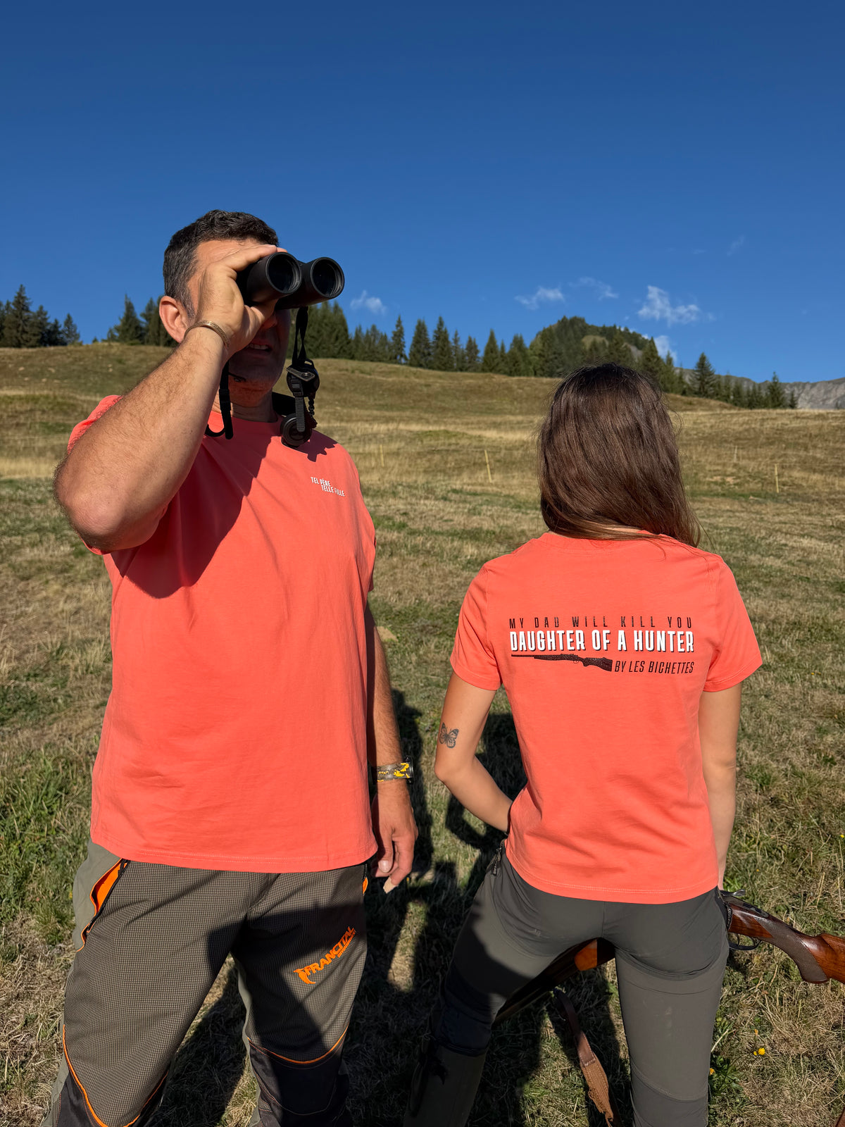 Tee-Shirt DAD OF A HUNTRESS