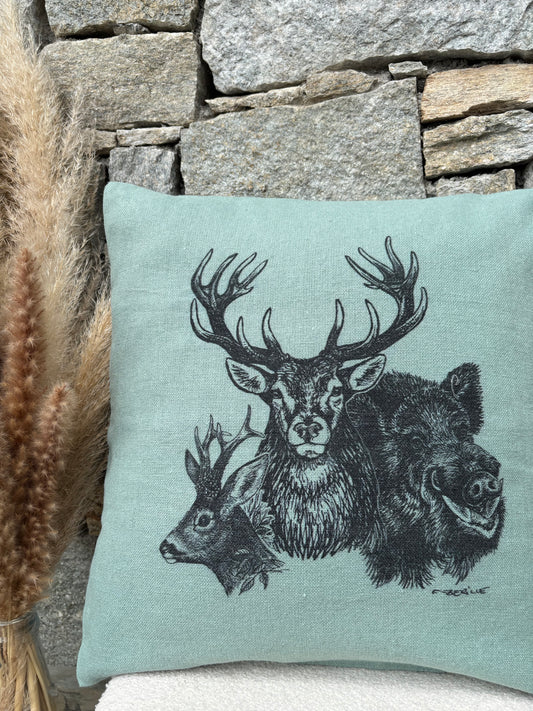 Coussin carré GRAND GIBIER