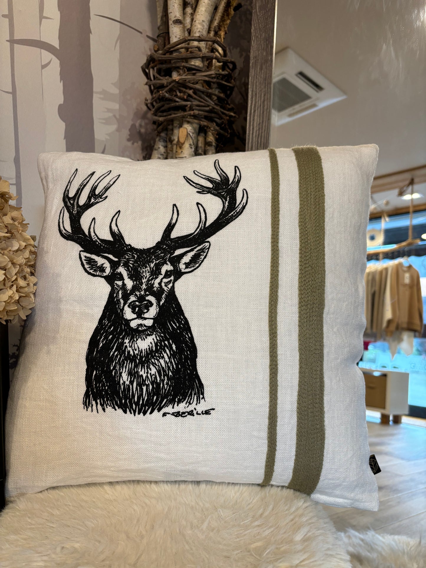 Coussin carré CERF