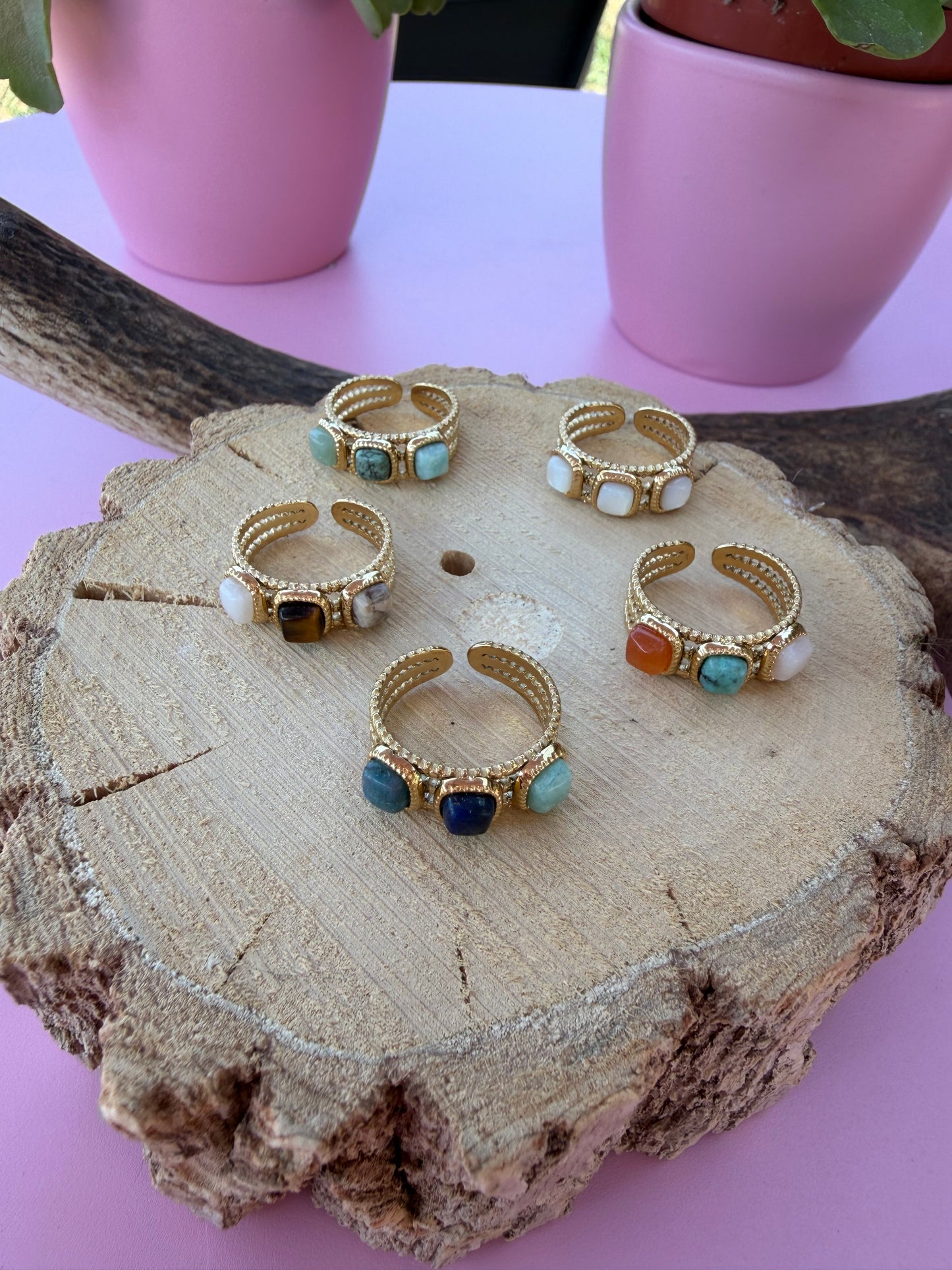 Bague pierres