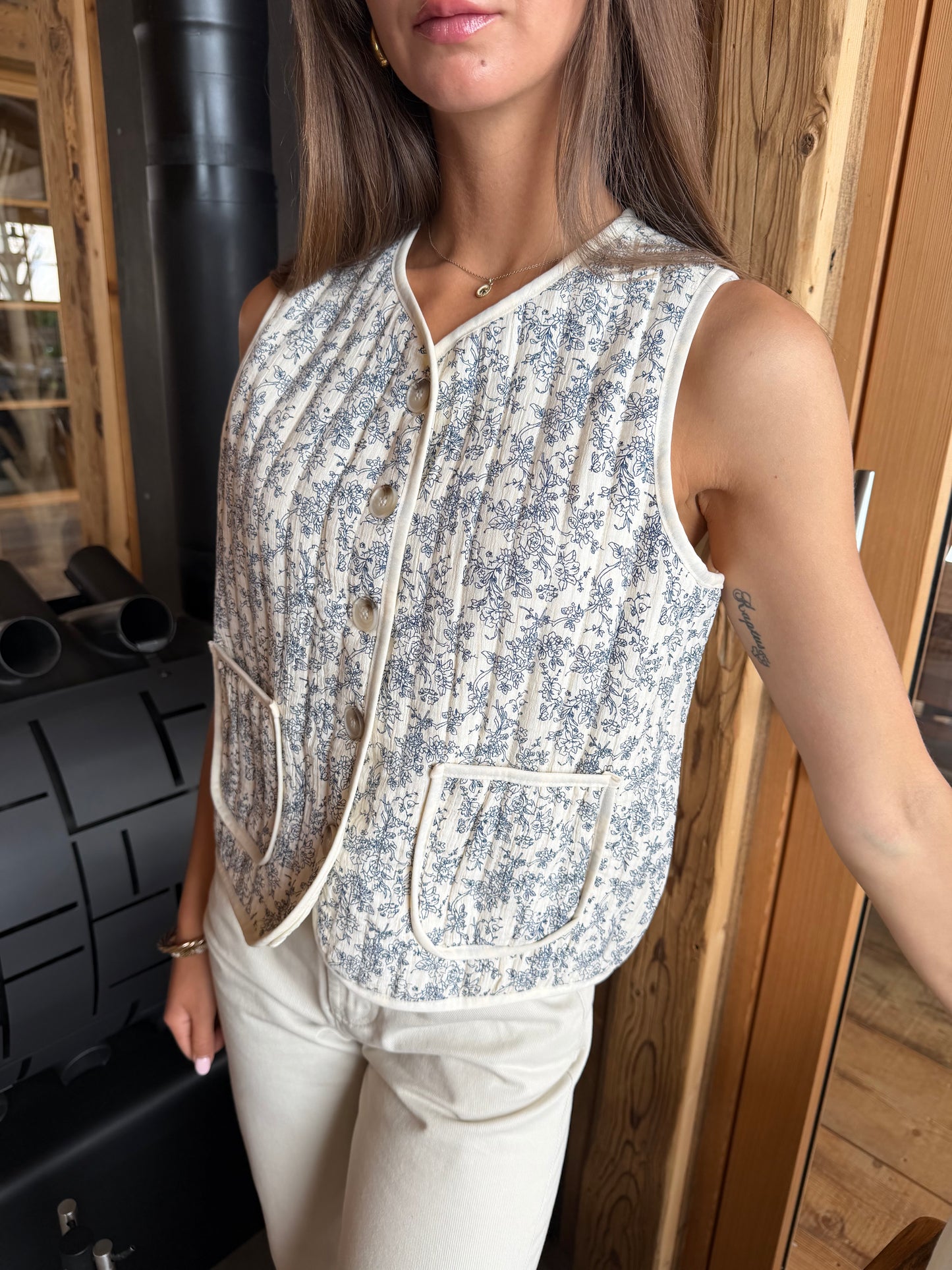 Gilet sans manches BLEUET
