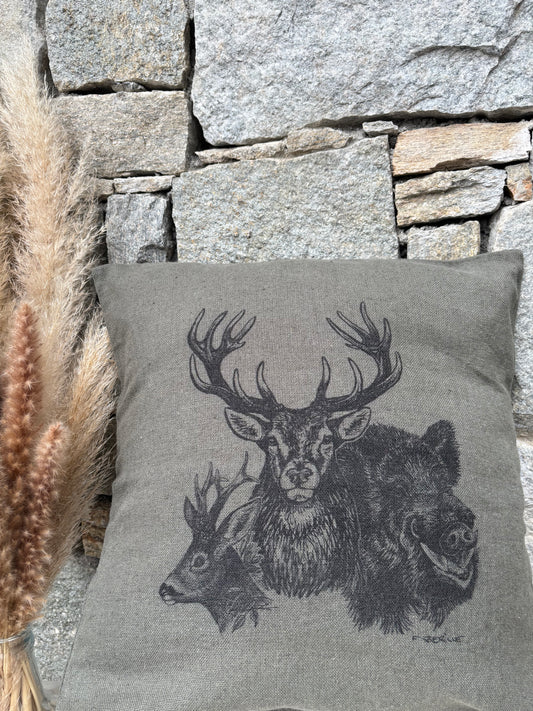 Coussin carré GRAND GIBIER