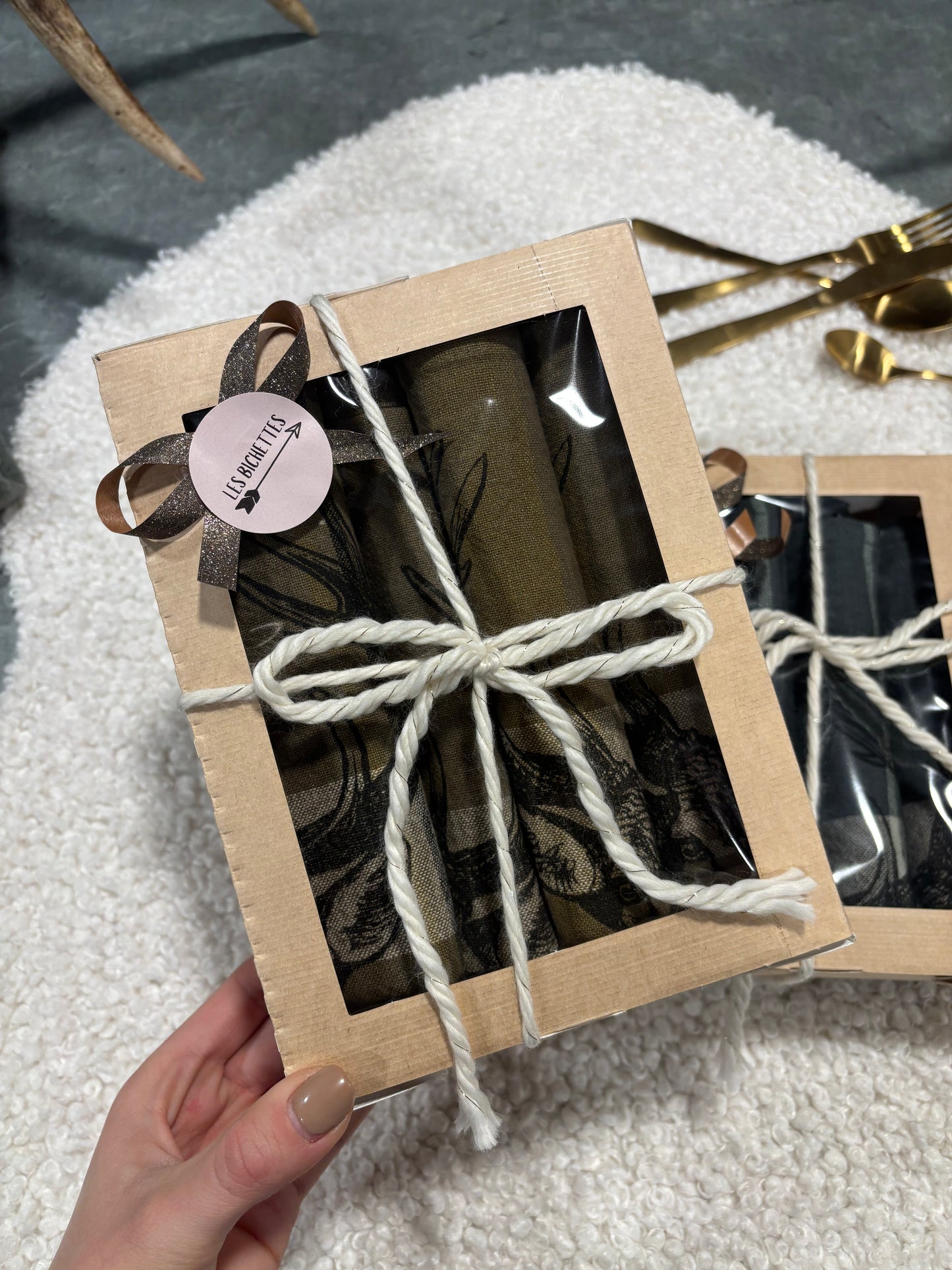 Coffret 4 sets de table CERF