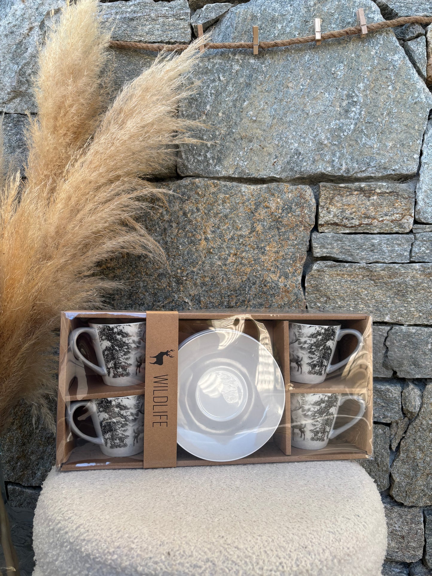 Coffret 4 tasses à café CERF