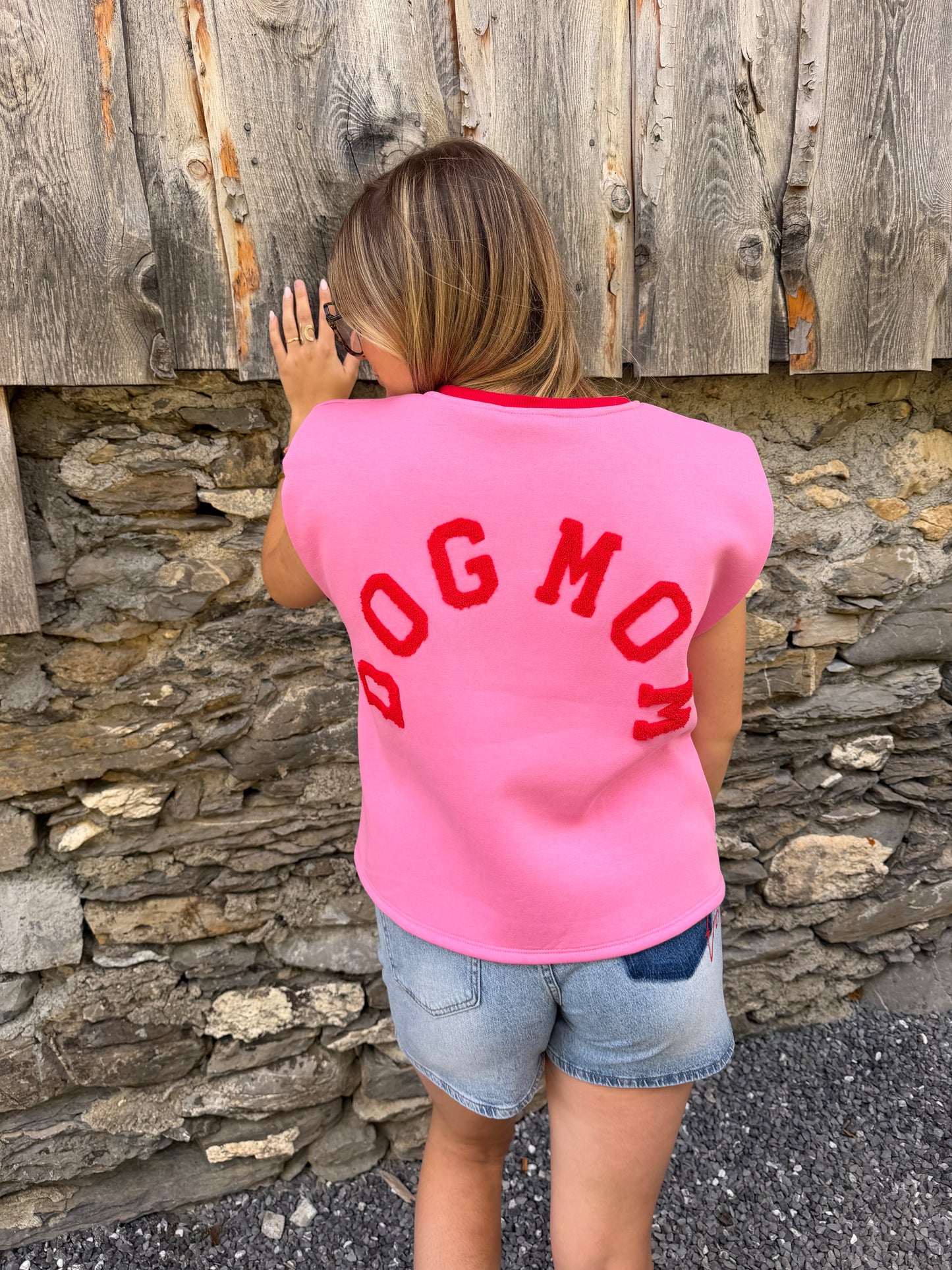 Sweat sans manches DOG MOM 🇮🇹