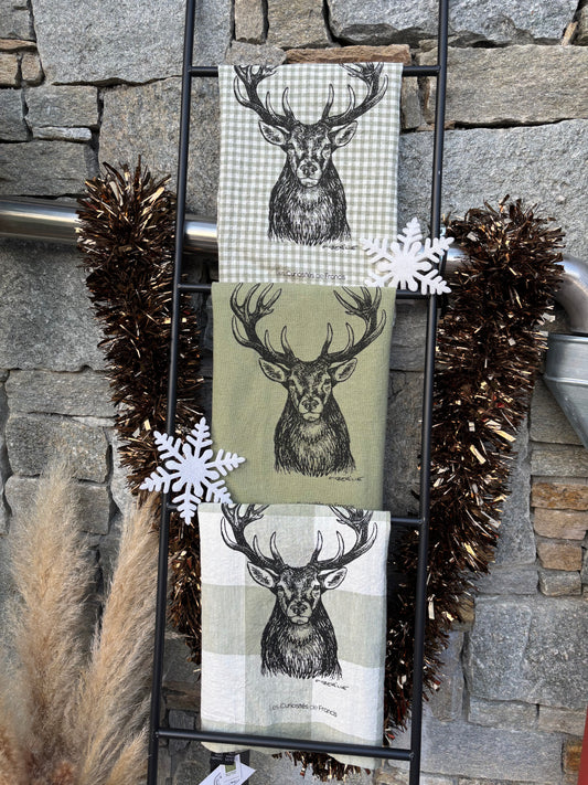 Coffret 3 torchons CERF