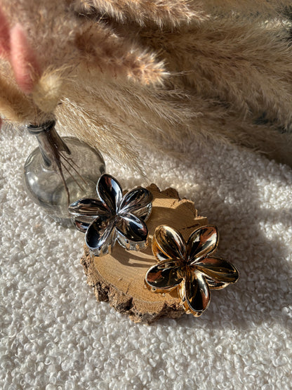 Pince à cheveux métallique FLEUR