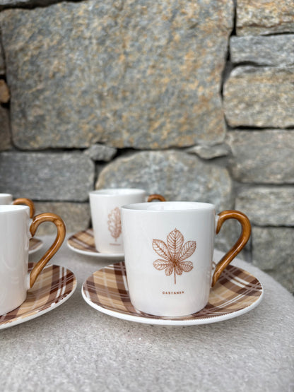 Coffret 4 tasses à café AUTOMNE