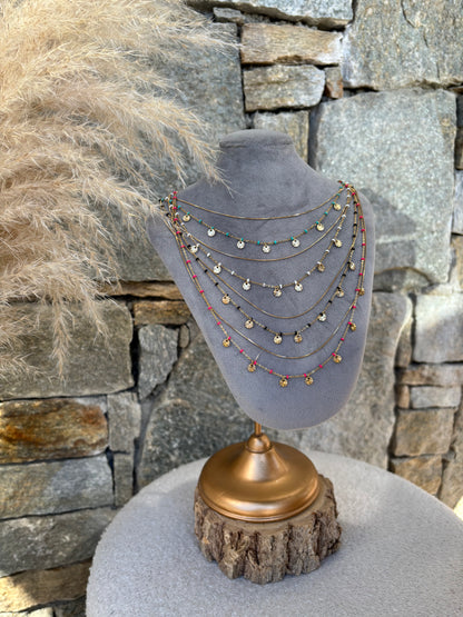 Collier multi-rangs