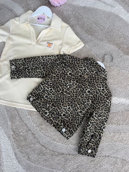 Veste en jeans LÉOPARD enfant