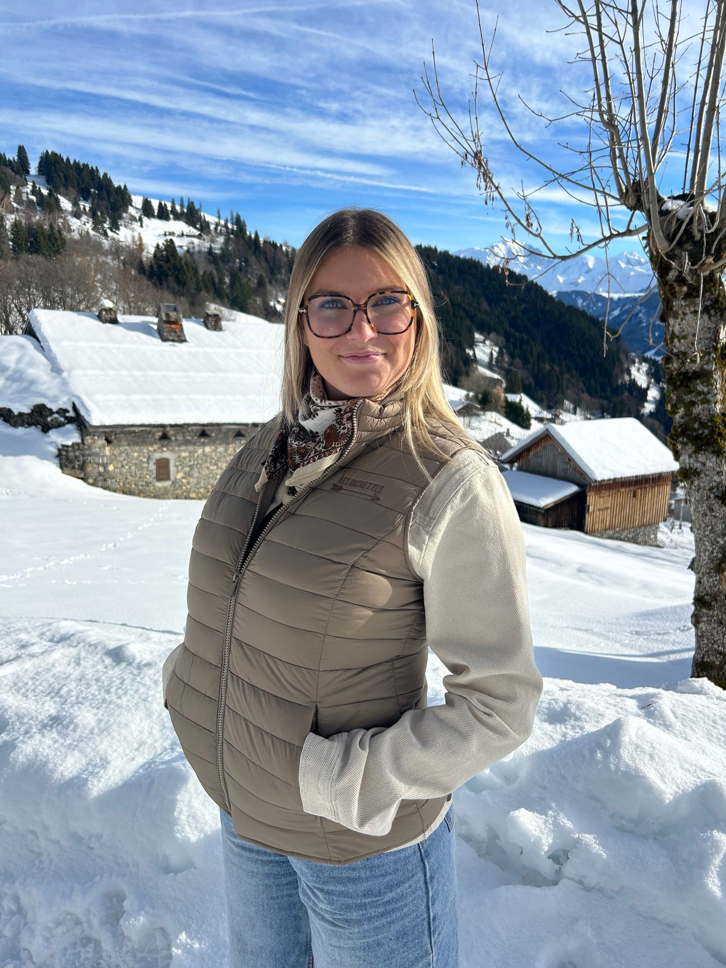 Doudoune sans manches CERF LES BICHETTES