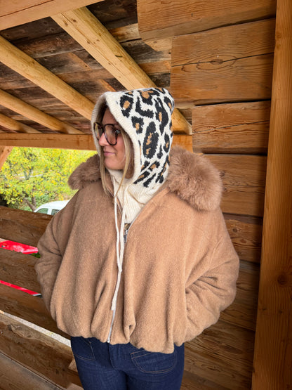 Cagoule léopard