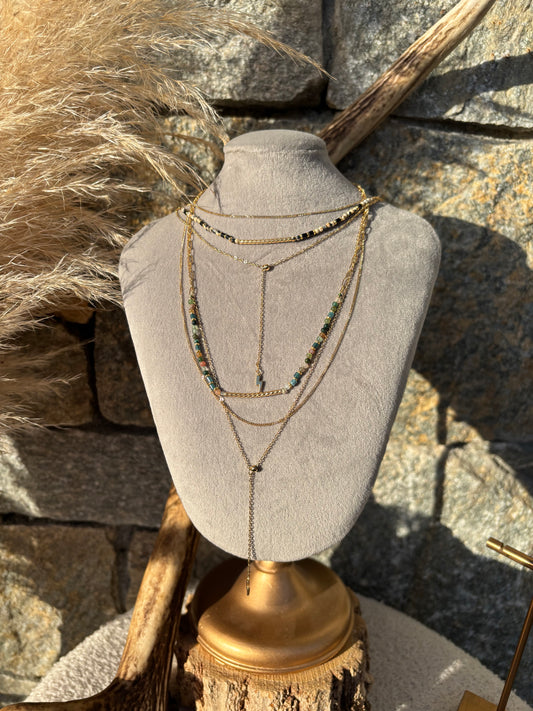 Collier multi-rangs