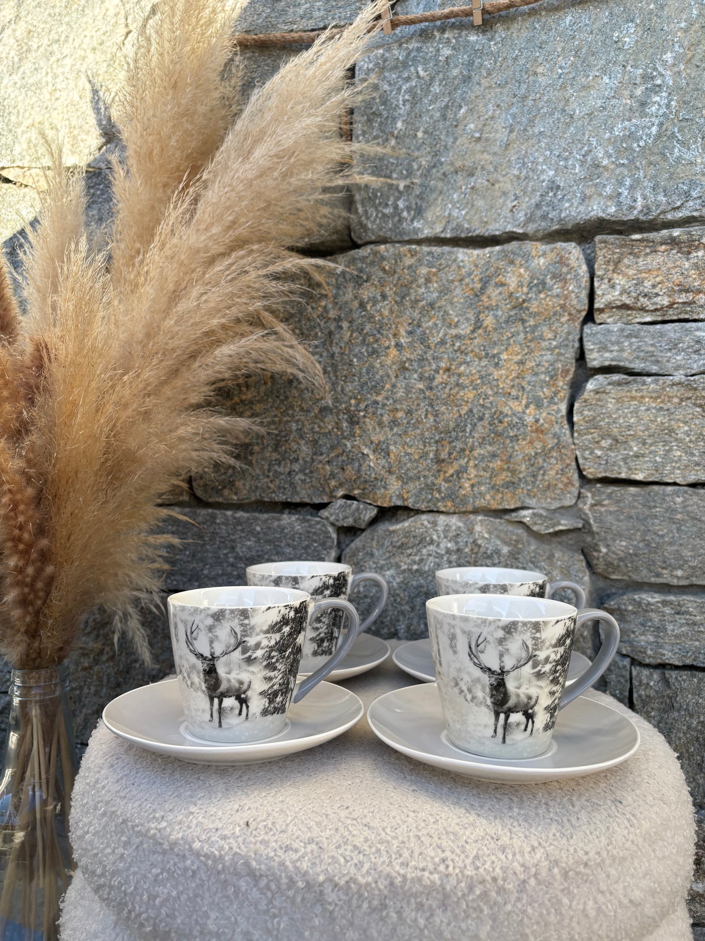 Coffret 4 tasses à café CERF