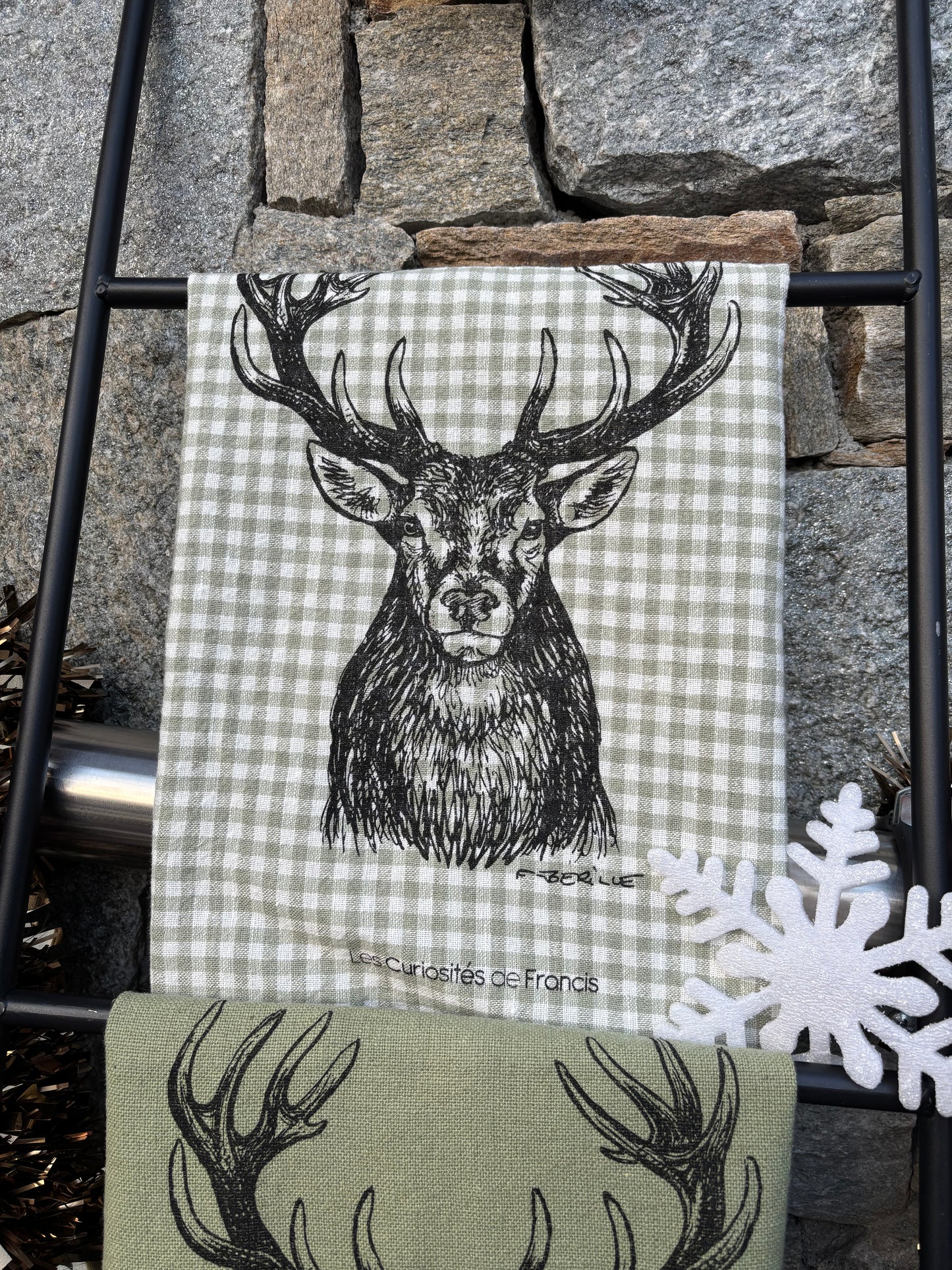 Coffret 3 torchons CERF