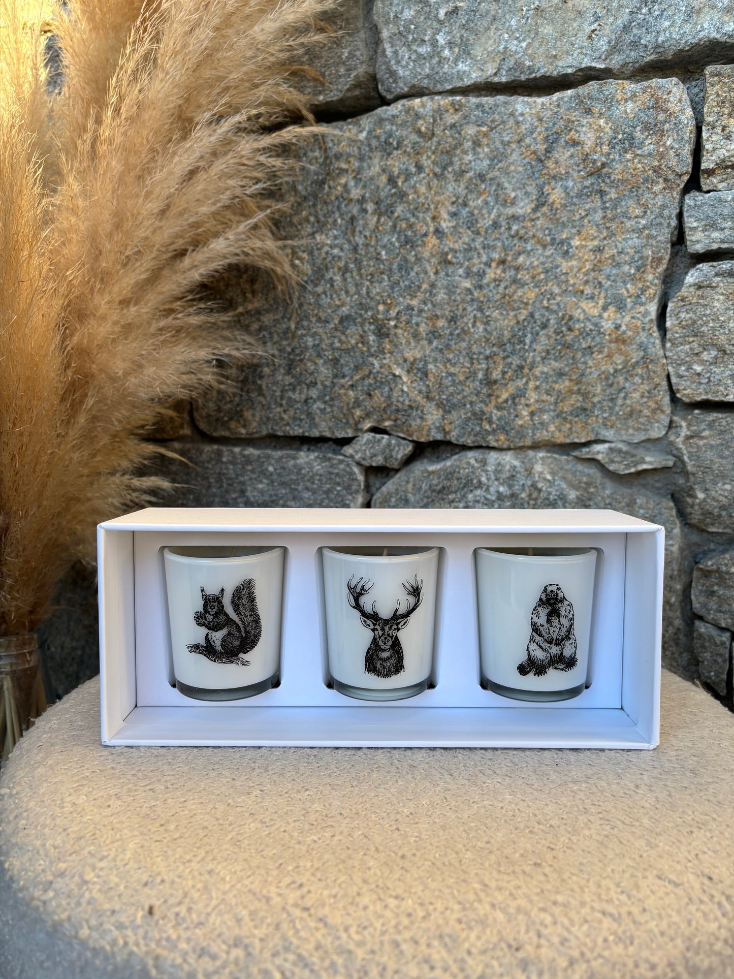 Coffret 3 bougies CERF