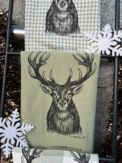 Coffret 3 torchons CERF