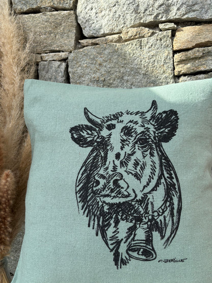 Coussin carré VACHE
