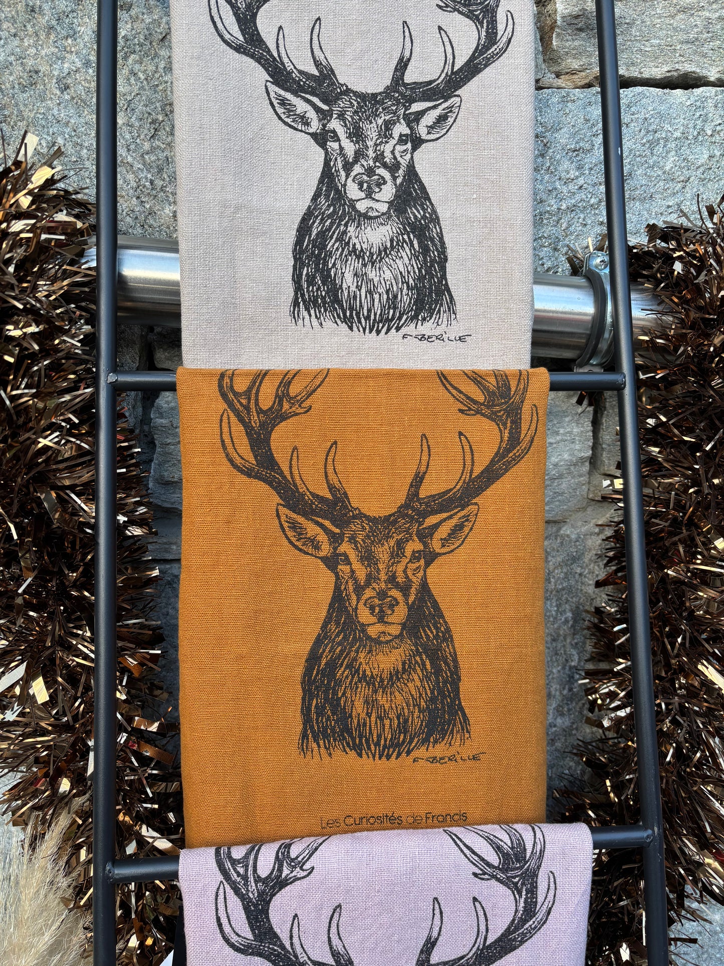 Coffret 3 torchons CERF