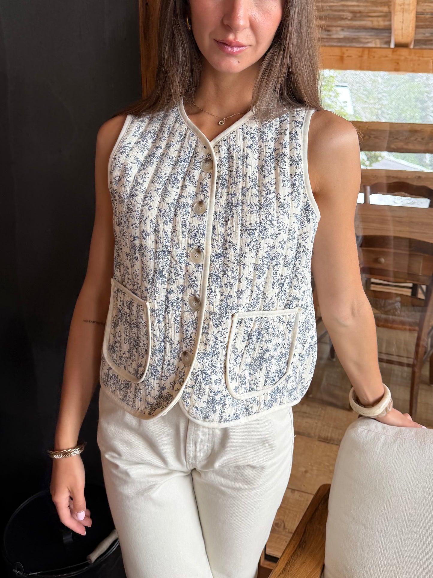 Gilet sans manches BLEUET