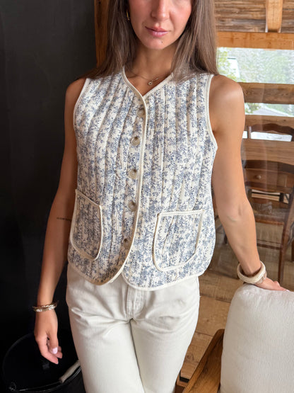 Gilet sans manches BLEUET