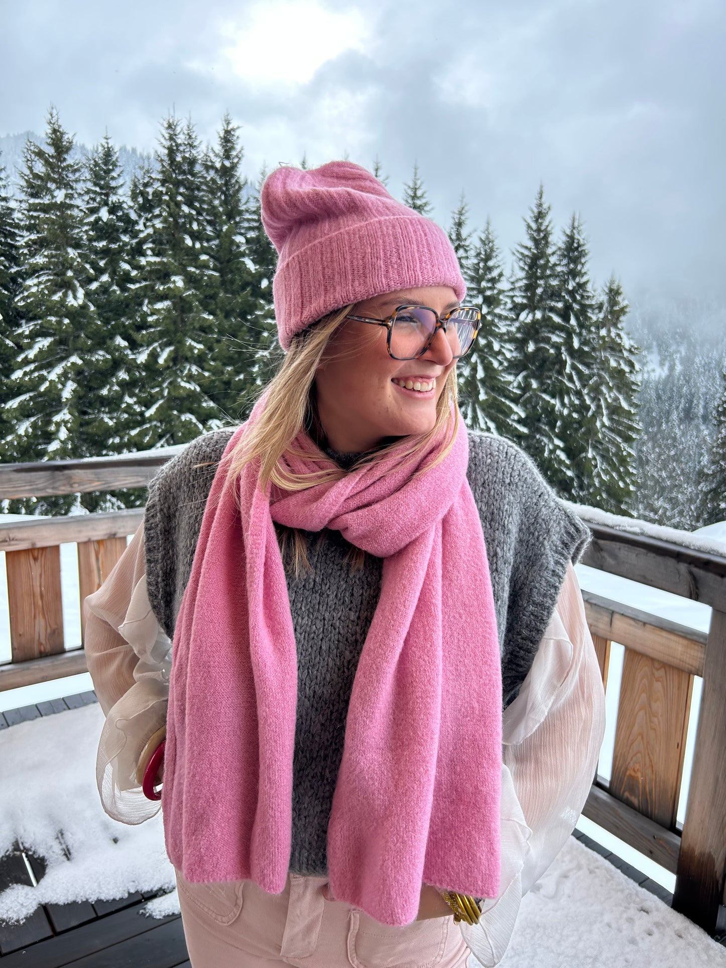 Ensemble bonnet + écharpe ALPI🇮🇹