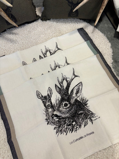 Torchons CHEVREUIL et CHEVRETTE