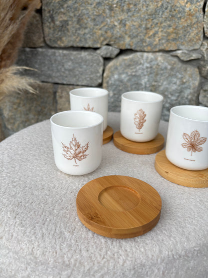 Coffret 4 tasses à café AUTOMNE