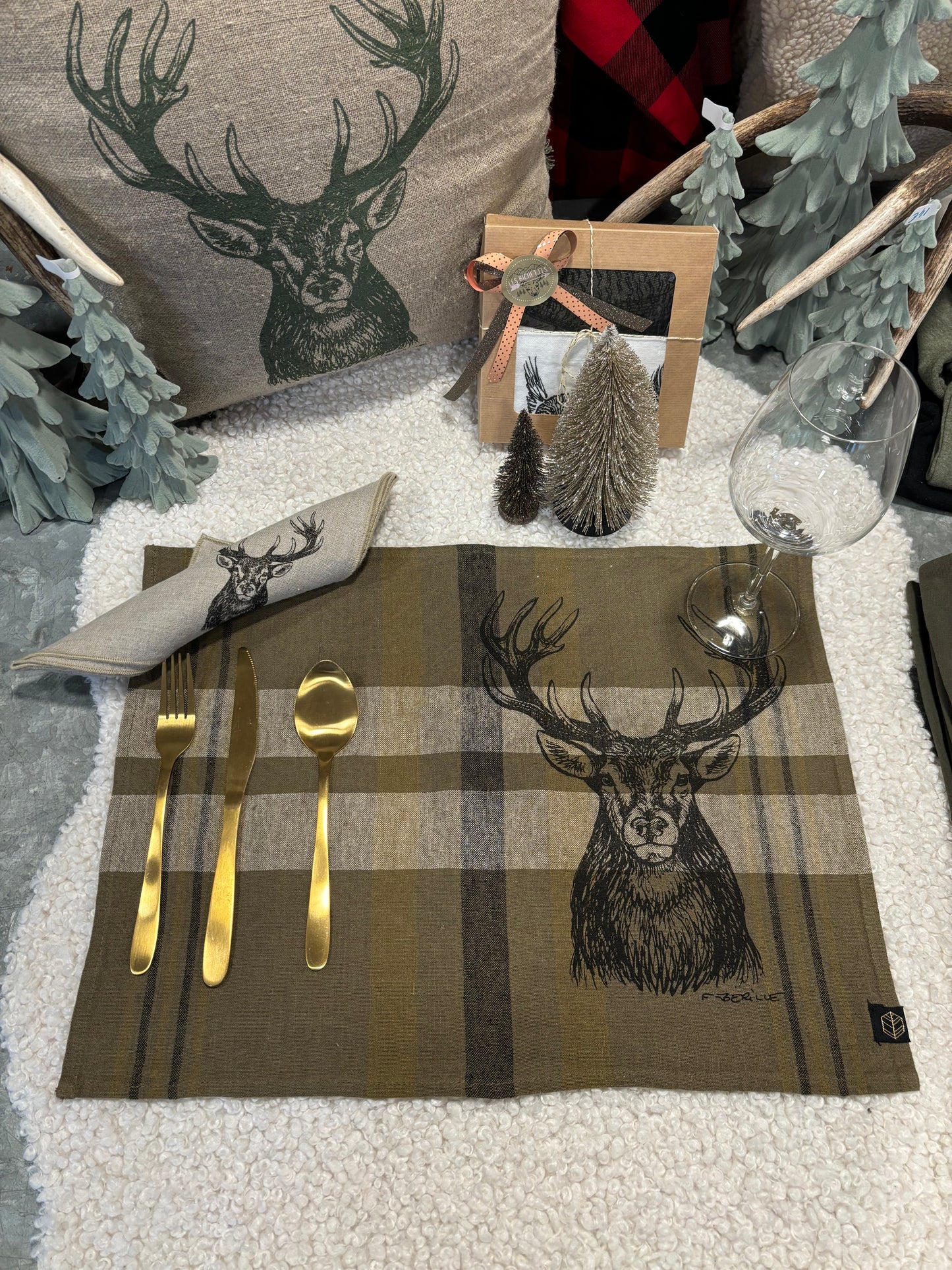 Coffret 4 sets de table CERF