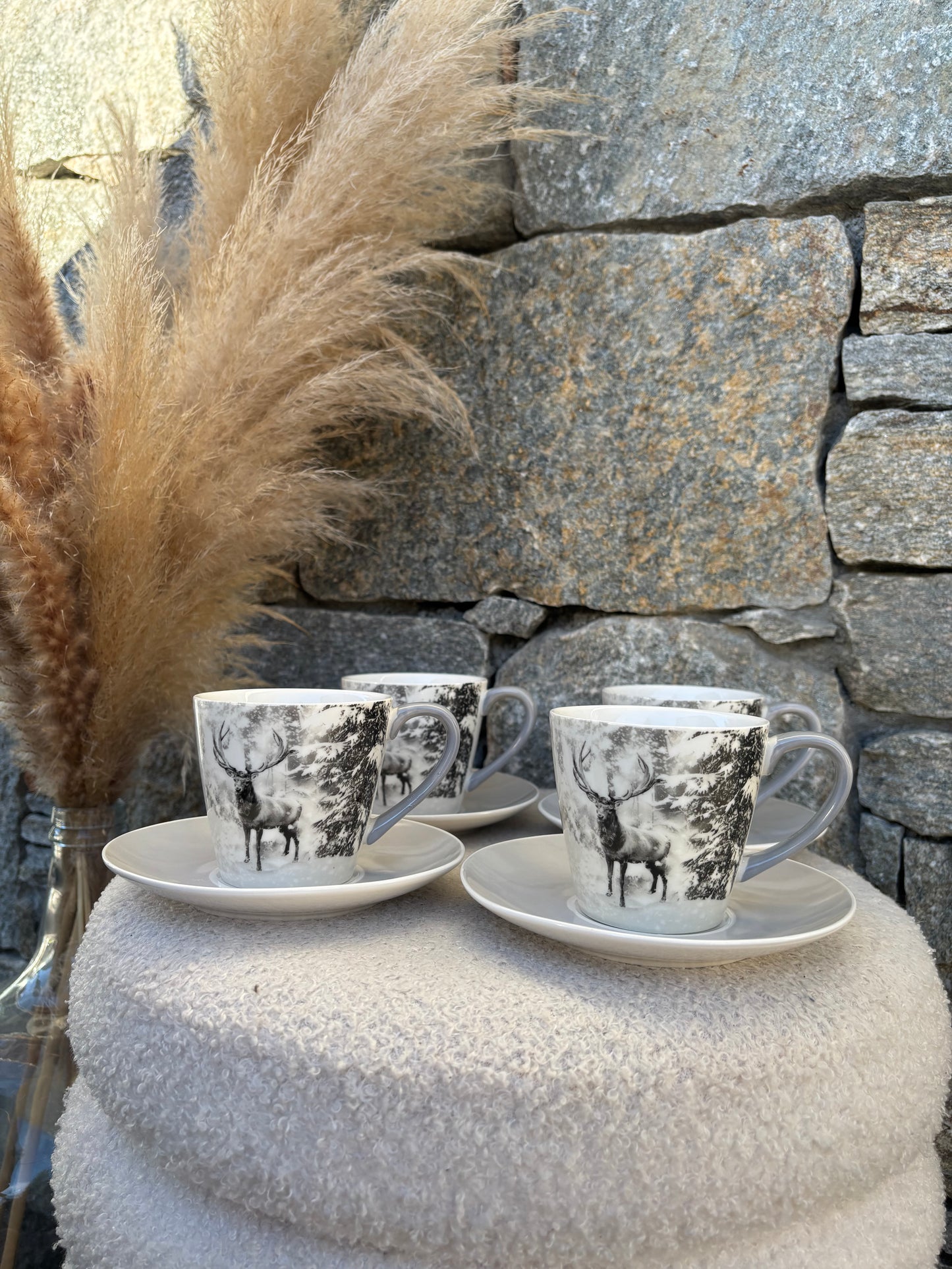 Coffret 4 tasses à café CERF