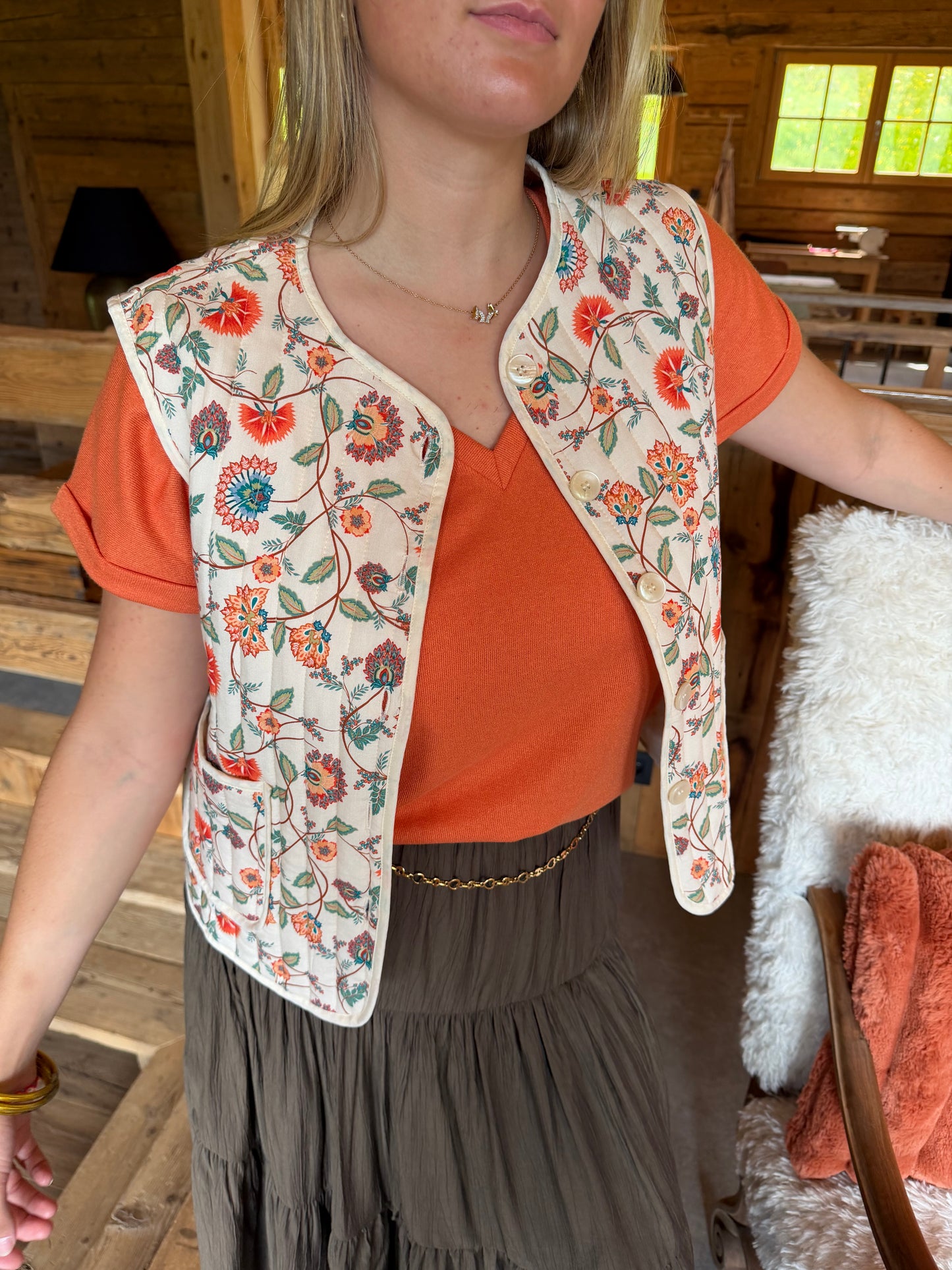 Gilet sans manches BLEUET