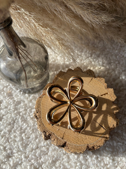 Pince à cheveux métallique FLEUR