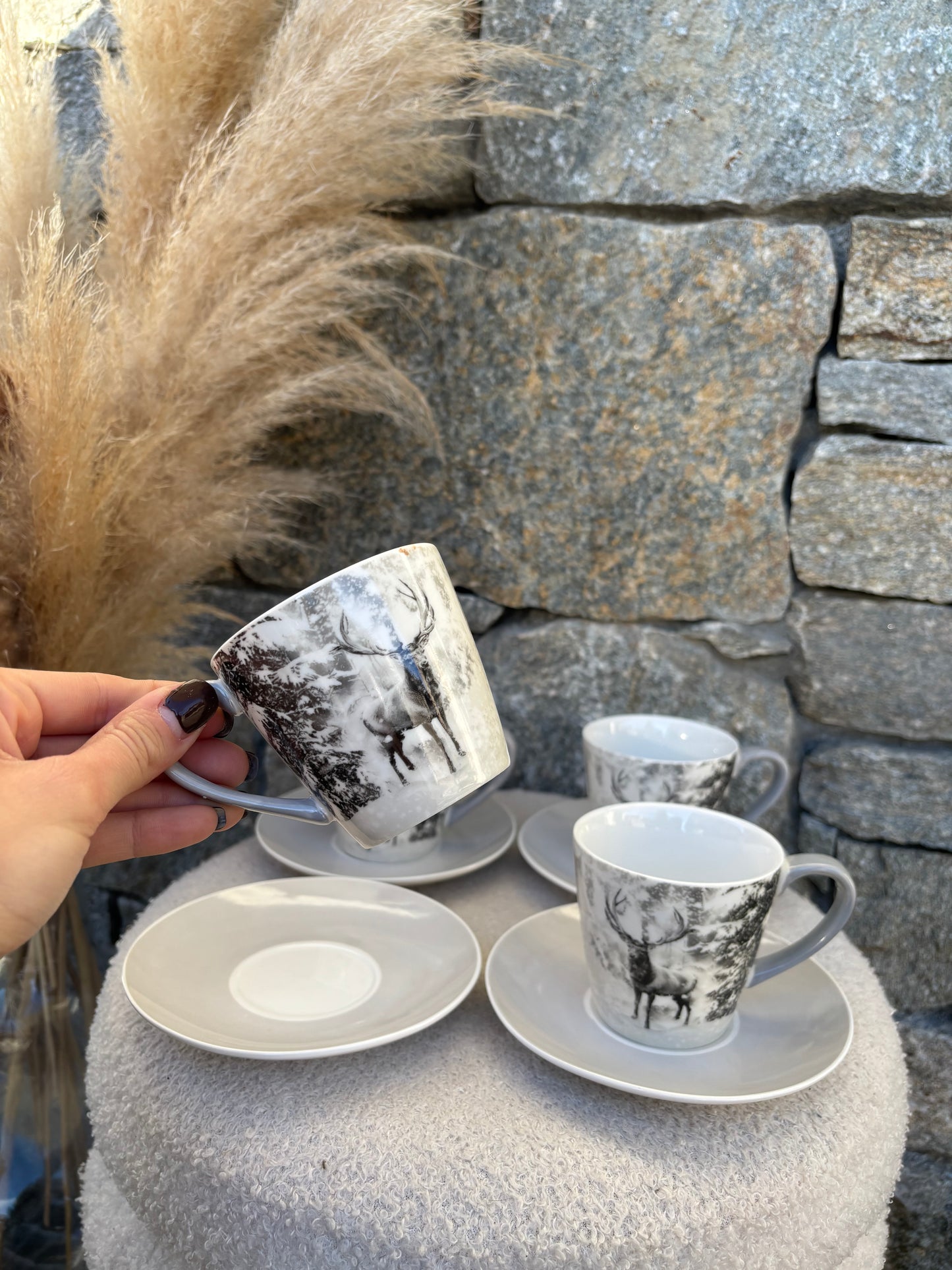 Coffret 4 tasses à café CERF