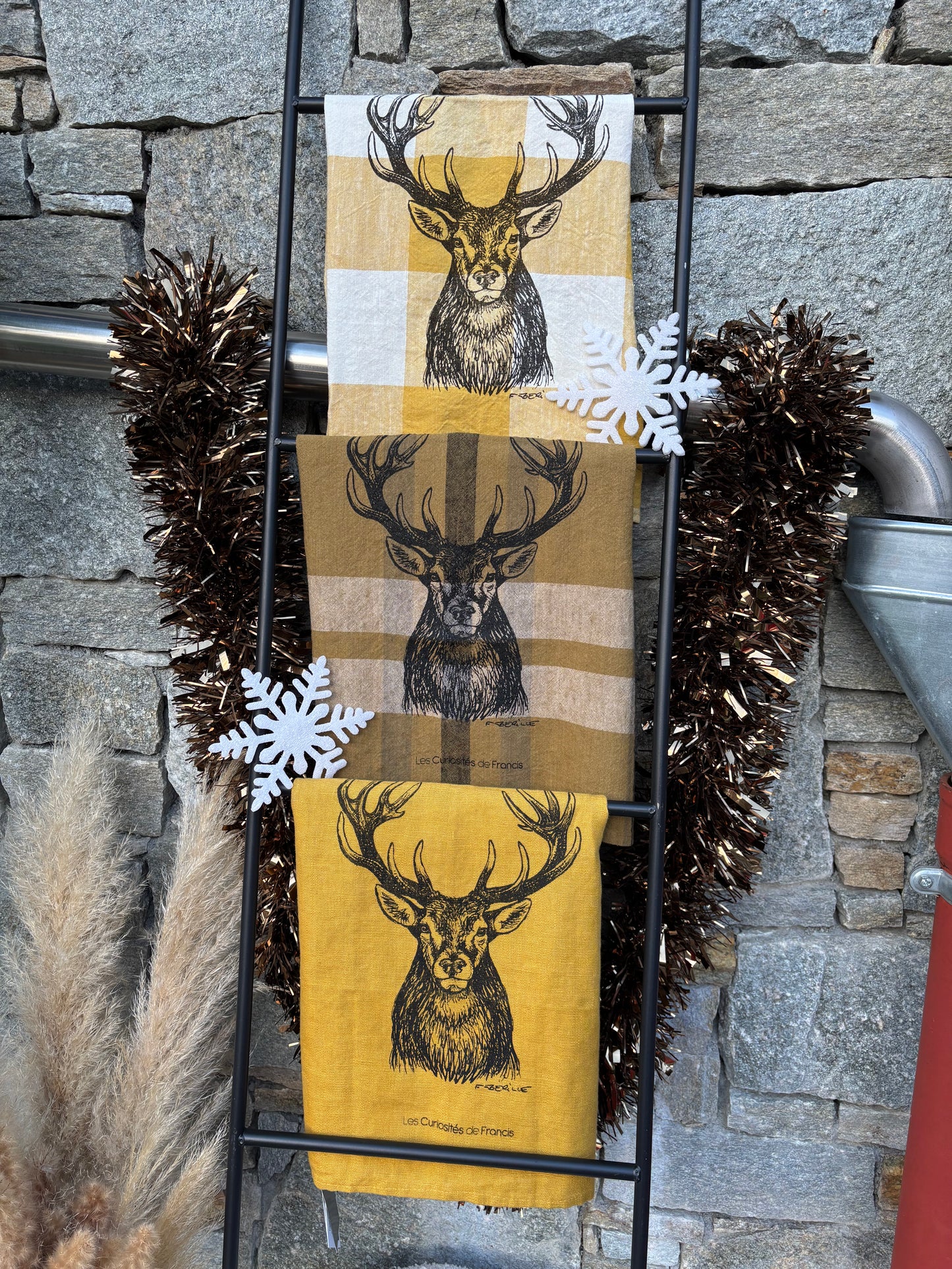 Coffret 3 torchons CERF