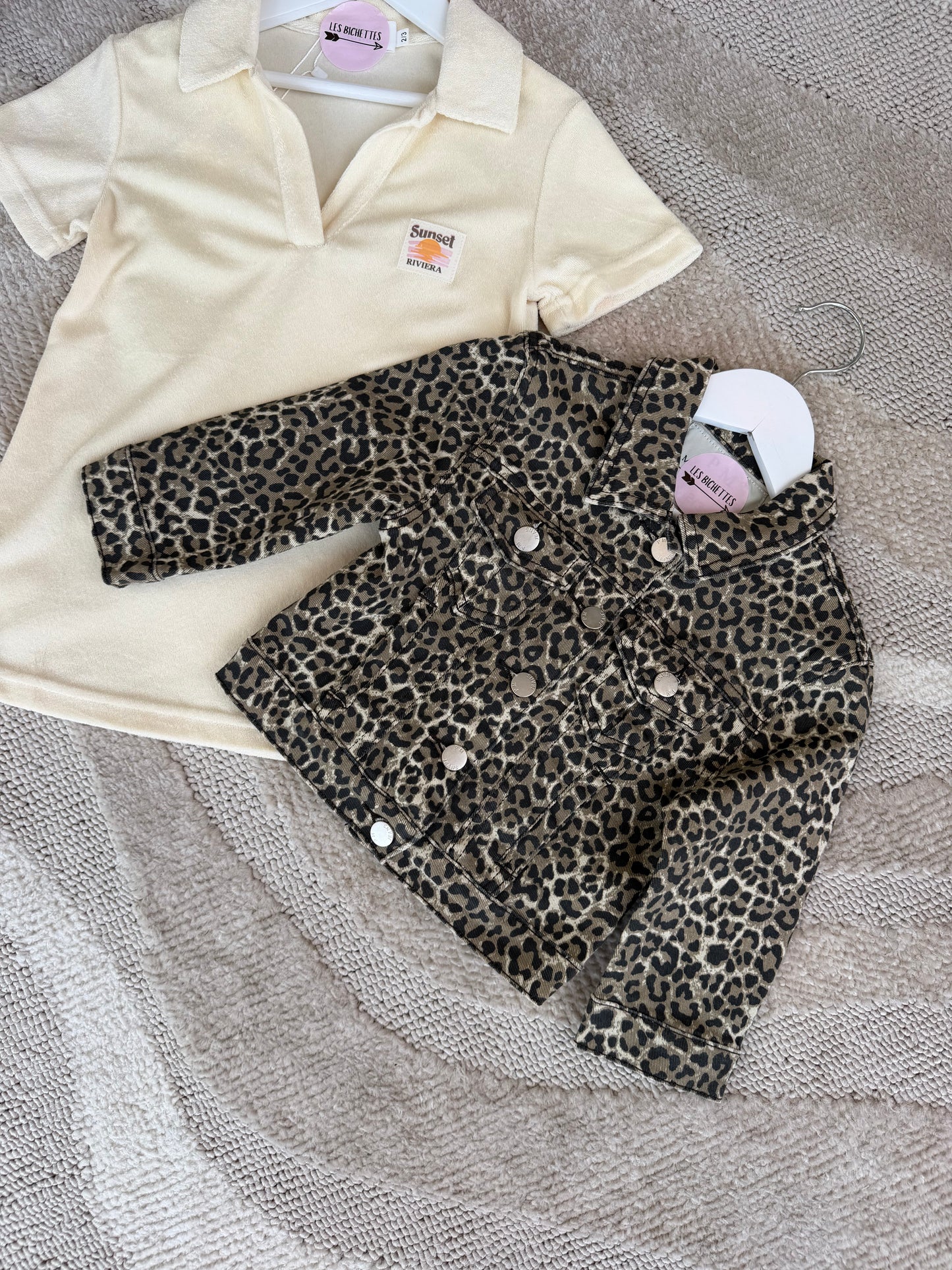 Veste en jeans LÉOPARD enfant