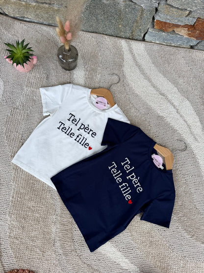 Tee-shirt TEL PÈRE TEL FILLE enfant