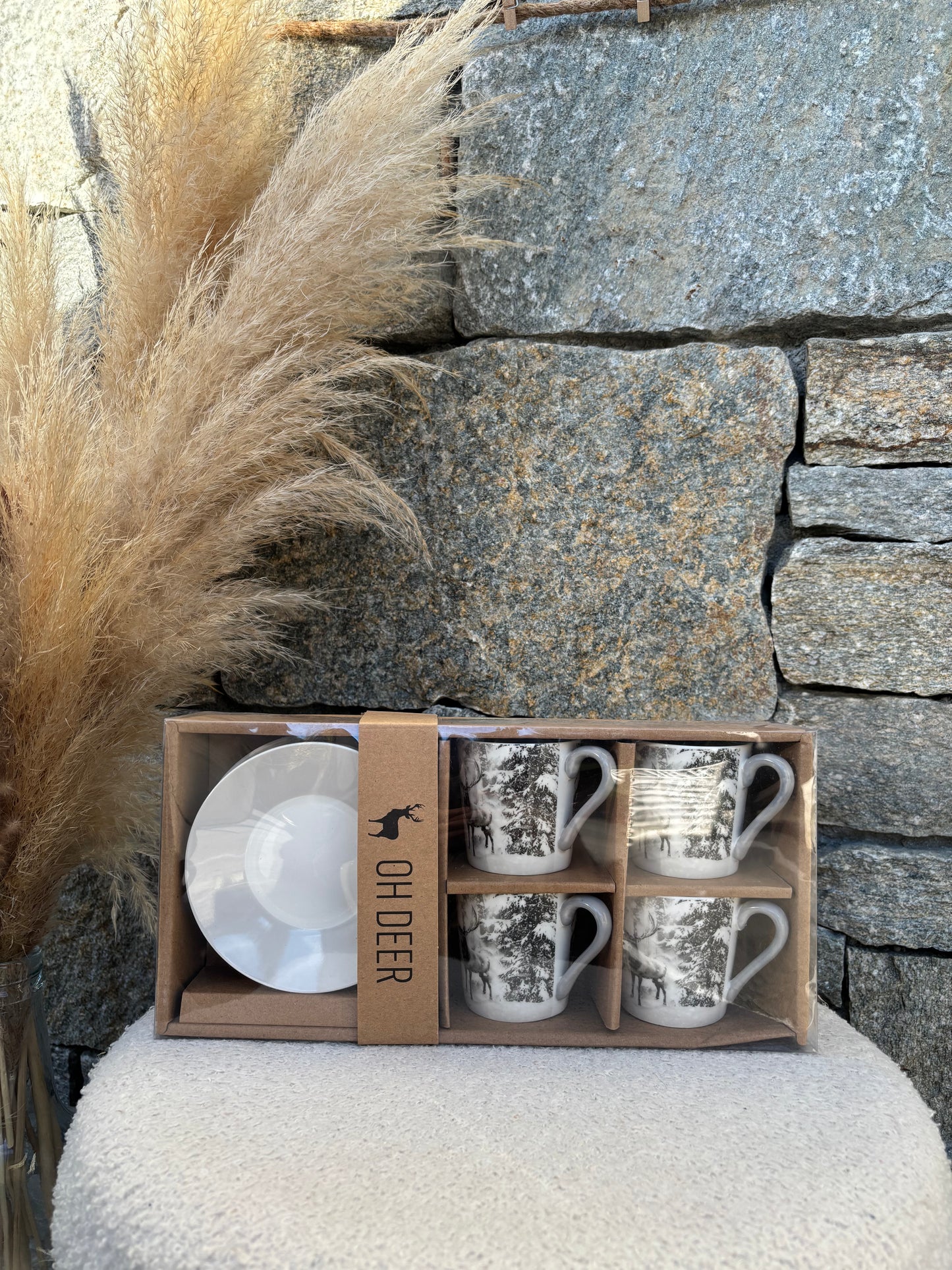 Coffret 4 tasses à café CERF mini