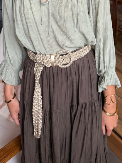 Ceinture tressée