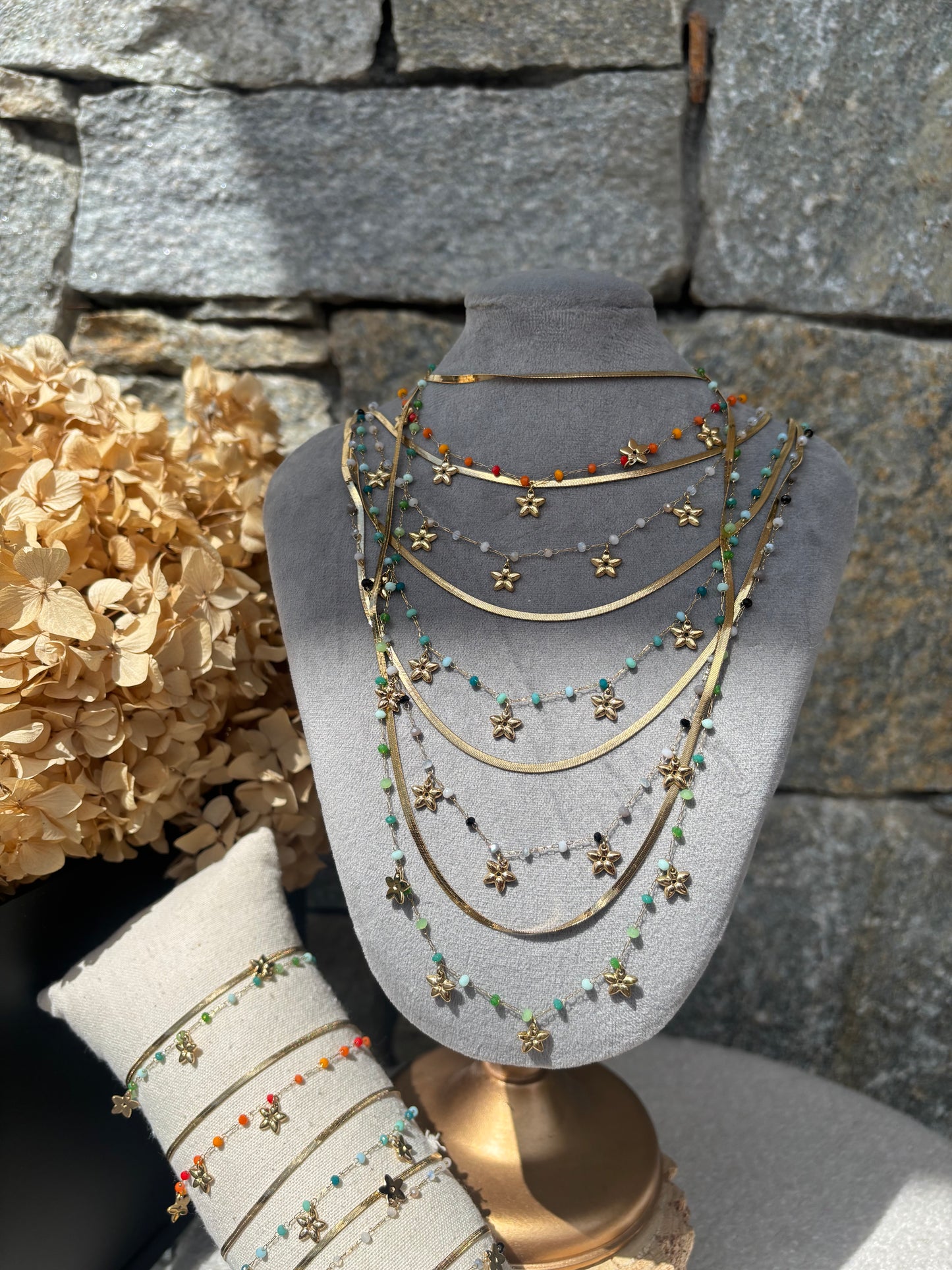 Collier multi-rangs