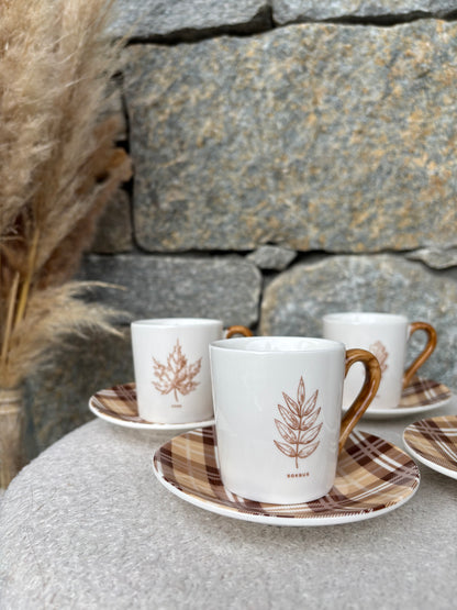 Coffret 4 tasses à café AUTOMNE