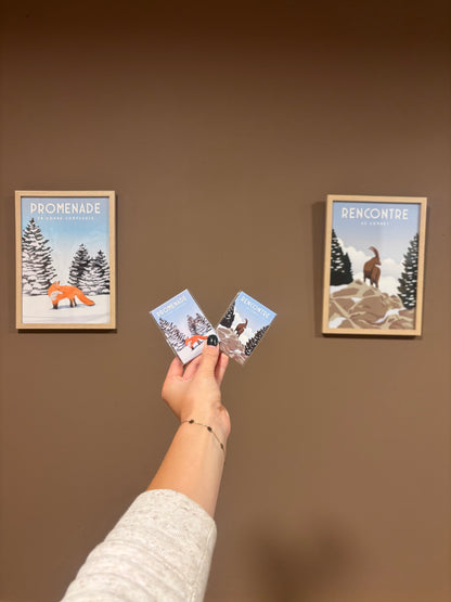 Coffret cadre & magnette ANIMAUX