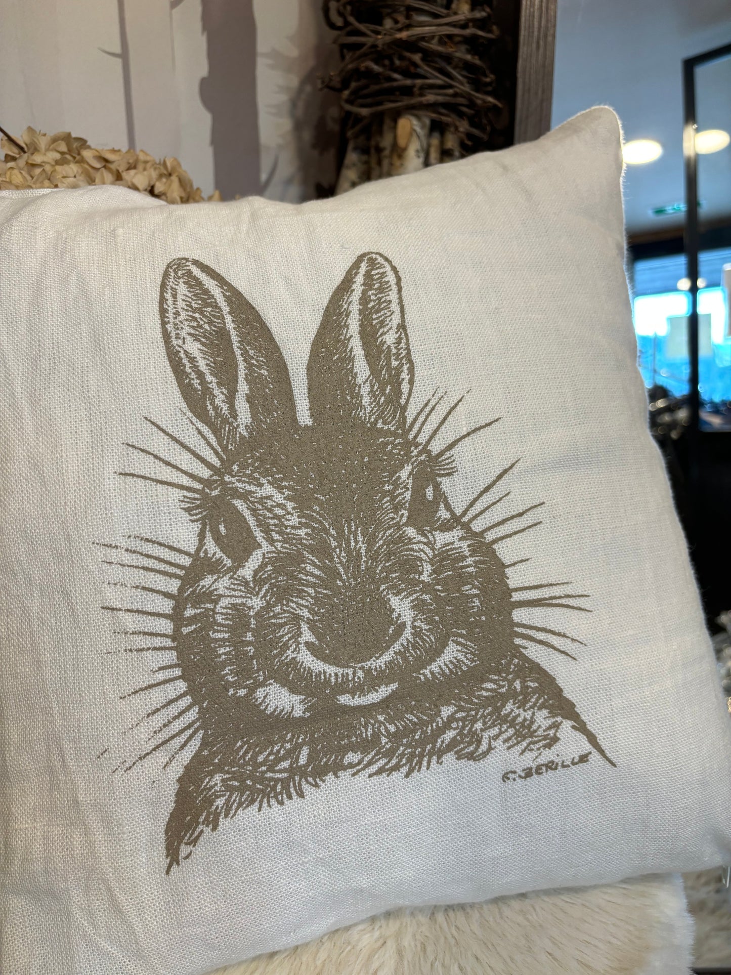 Coussin carré LAPIN